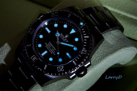 rolex blue lume